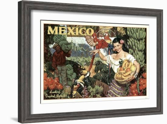 Mexico and Bananas-null-Framed Giclee Print