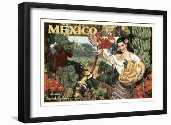 Mexico and Bananas-null-Framed Giclee Print