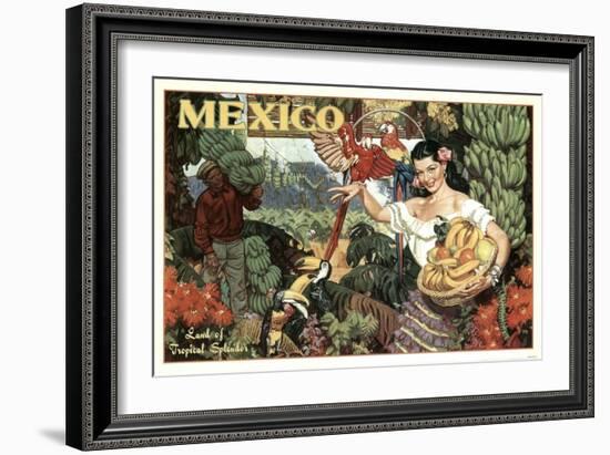 Mexico and Bananas-null-Framed Giclee Print