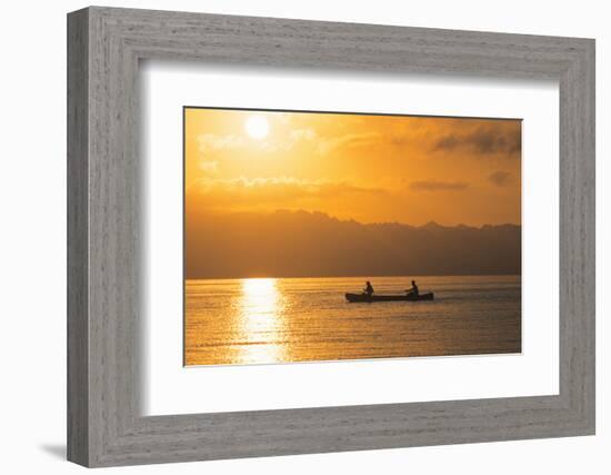 Mexico, Baja California. Canoeing on Bay of Conception-Jaynes Gallery-Framed Photographic Print