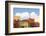 Mexico, Baja California Sur, Loreto Bay. Bougainvillea and clouds-Trish Drury-Framed Photographic Print