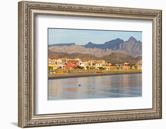 Mexico, Baja California Sur, Sea of Cortez. Kayakers in the morning.-Trish Drury-Framed Photographic Print