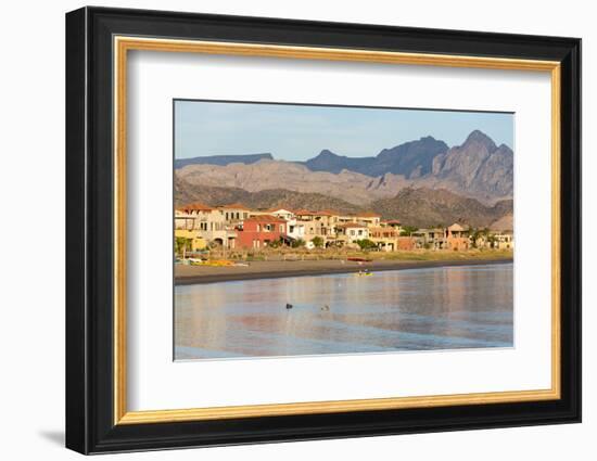 Mexico, Baja California Sur, Sea of Cortez. Kayakers in the morning.-Trish Drury-Framed Photographic Print