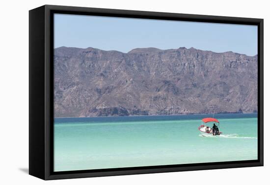 Mexico, Baja California Sur, Sea of Cortez. View to mainland from Isla Coronado-Trish Drury-Framed Premier Image Canvas