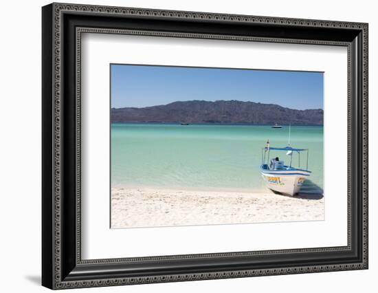 Mexico, Baja California Sur, Sea of Cortez. White sand beach and calm waters.-Trish Drury-Framed Photographic Print