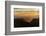 Mexico, Baja California Sur, Sierra de San Francisco. Sunset over desert canyon.-Fredrik Norrsell-Framed Photographic Print