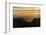 Mexico, Baja California Sur, Sierra de San Francisco. Sunset over desert canyon.-Fredrik Norrsell-Framed Photographic Print