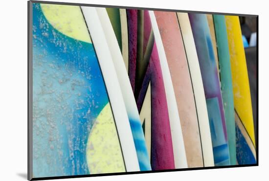 Mexico, Baja California Sur, Todos Santos, Cerritos Beach. Surfboards.-Merrill Images-Mounted Photographic Print