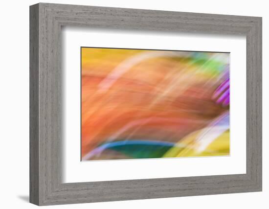 Mexico, Baja California, Tecate. Abstract Wash of Color Patterns-Don Paulson-Framed Photographic Print