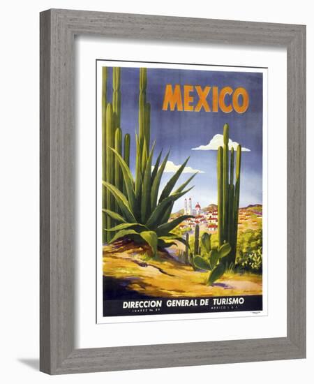 Mexico Cactus--Framed Giclee Print