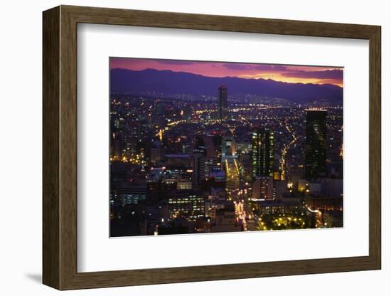 Mexico City at Twilight-Danny Lehman-Framed Photographic Print