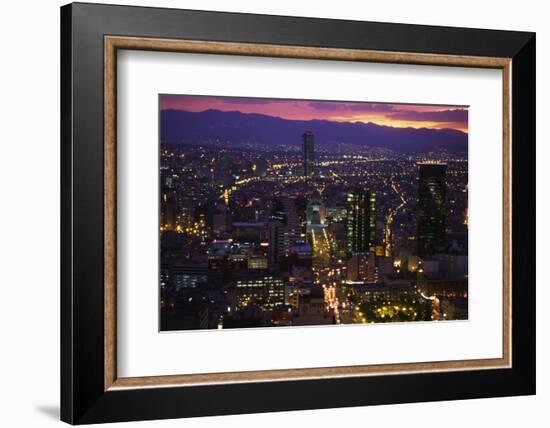 Mexico City at Twilight-Danny Lehman-Framed Photographic Print