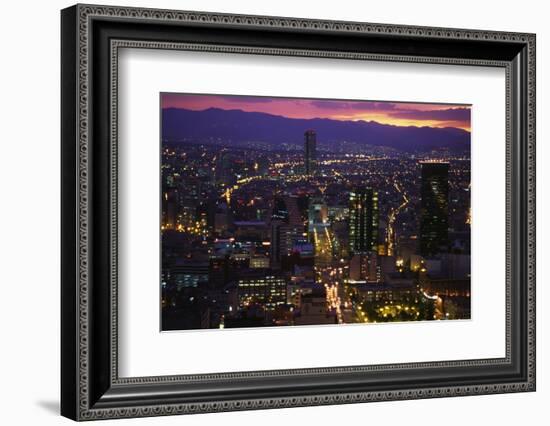 Mexico City at Twilight-Danny Lehman-Framed Photographic Print