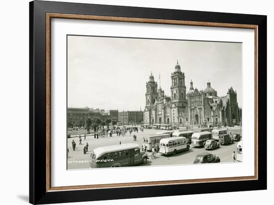 Mexico City Cathedral-null-Framed Art Print