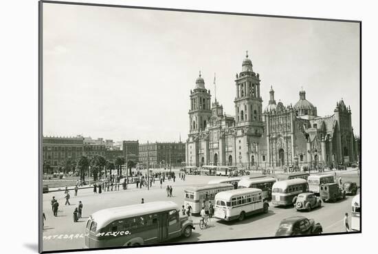 Mexico City Cathedral-null-Mounted Art Print