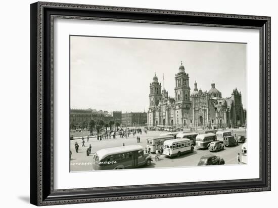 Mexico City Cathedral-null-Framed Art Print