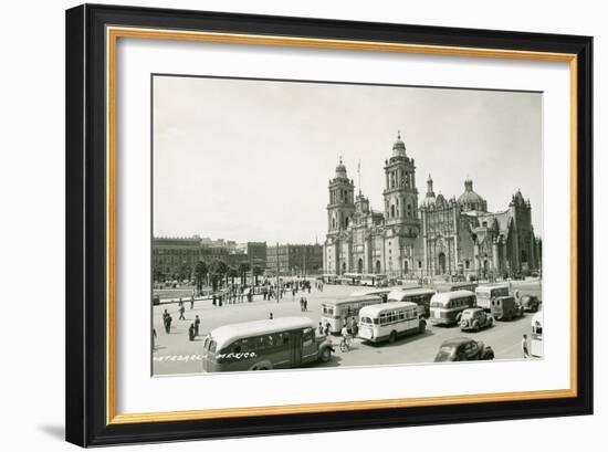 Mexico City Cathedral-null-Framed Art Print