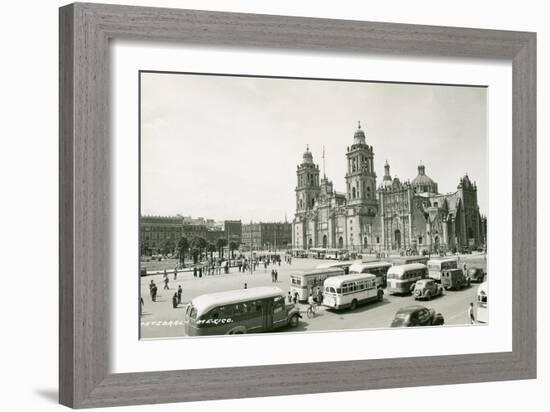 Mexico City Cathedral-null-Framed Premium Giclee Print