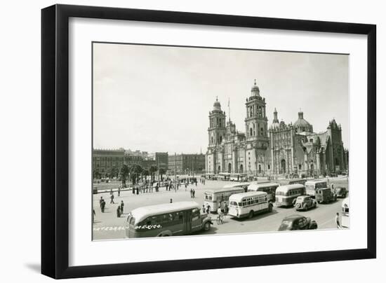 Mexico City Cathedral-null-Framed Premium Giclee Print