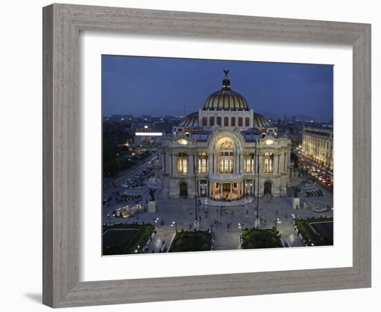 Mexico City, Palacio De Bellas Artes Is the Premier Opera House of Mexico City, Mexico-David Bank-Framed Photographic Print