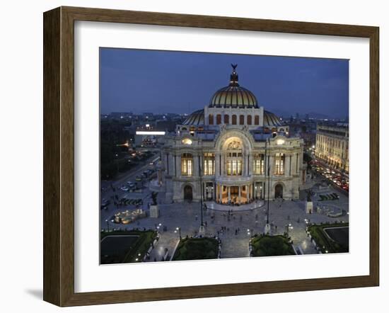 Mexico City, Palacio De Bellas Artes Is the Premier Opera House of Mexico City, Mexico-David Bank-Framed Photographic Print