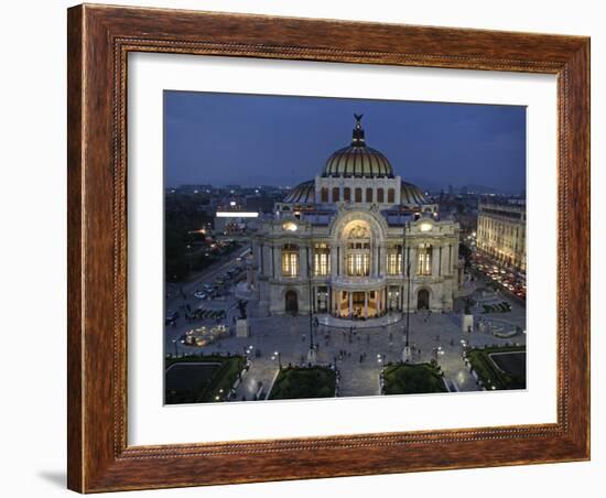 Mexico City, Palacio De Bellas Artes Is the Premier Opera House of Mexico City, Mexico-David Bank-Framed Photographic Print