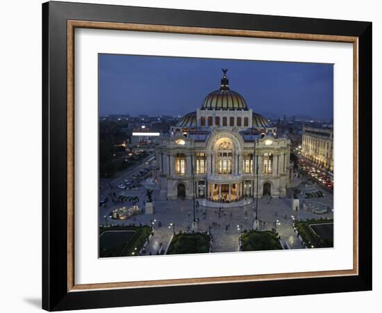 Mexico City, Palacio De Bellas Artes Is the Premier Opera House of Mexico City, Mexico-David Bank-Framed Photographic Print