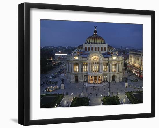 Mexico City, Palacio De Bellas Artes Is the Premier Opera House of Mexico City, Mexico-David Bank-Framed Photographic Print