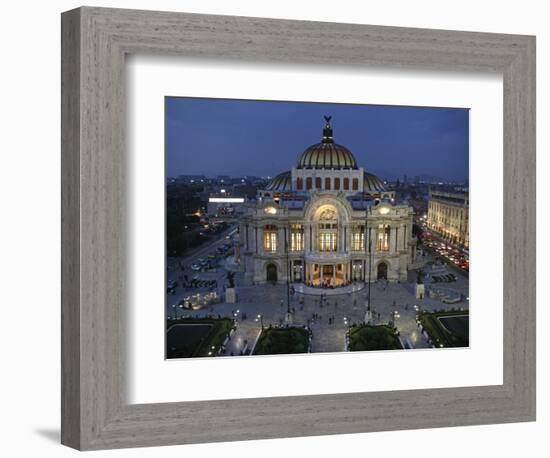 Mexico City, Palacio De Bellas Artes Is the Premier Opera House of Mexico City, Mexico-David Bank-Framed Photographic Print