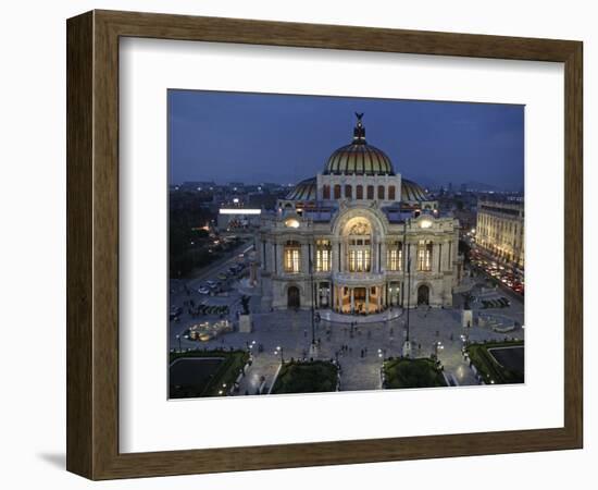 Mexico City, Palacio De Bellas Artes Is the Premier Opera House of Mexico City, Mexico-David Bank-Framed Photographic Print