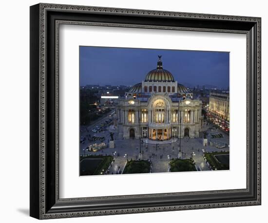 Mexico City, Palacio De Bellas Artes Is the Premier Opera House of Mexico City, Mexico-David Bank-Framed Photographic Print