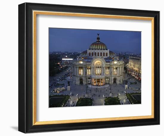 Mexico City, Palacio De Bellas Artes Is the Premier Opera House of Mexico City, Mexico-David Bank-Framed Photographic Print