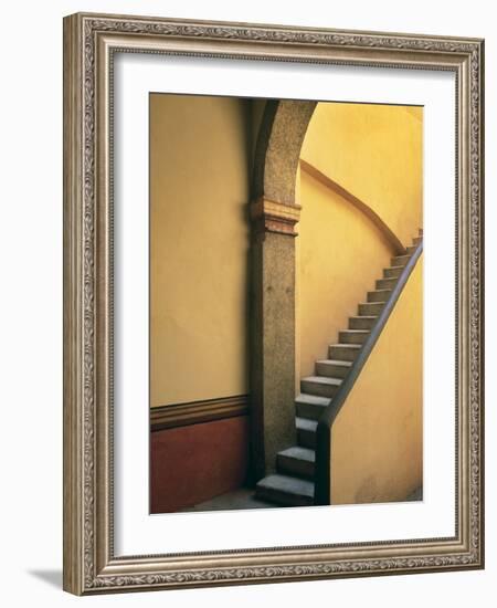 Mexico, Costalegre. Stone stairway of house.-Jaynes Gallery-Framed Photographic Print