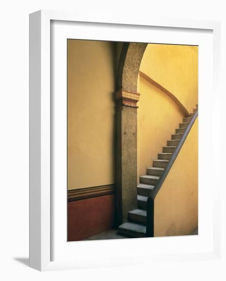 Mexico, Costalegre. Stone stairway of house.-Jaynes Gallery-Framed Photographic Print
