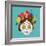 Mexico Day of the Dead Skull and Spring Decoration-cienpies-Framed Art Print