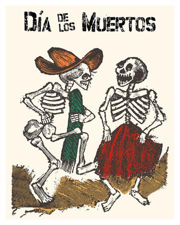 Mexico Dia De Los Muertos Day Of The Dead Dancing Skeletons Giclee Print By Jose Guadalupe Posada Art Com
