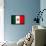 Mexico Flag Design with Wood Patterning - Flags of the World Series-Philippe Hugonnard-Framed Stretched Canvas displayed on a wall