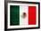 Mexico Flag Design with Wood Patterning - Flags of the World Series-Philippe Hugonnard-Framed Art Print