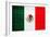 Mexico Flag Design with Wood Patterning - Flags of the World Series-Philippe Hugonnard-Framed Art Print