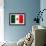 Mexico Flag Design with Wood Patterning - Flags of the World Series-Philippe Hugonnard-Framed Art Print displayed on a wall