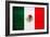 Mexico Flag Design with Wood Patterning - Flags of the World Series-Philippe Hugonnard-Framed Art Print