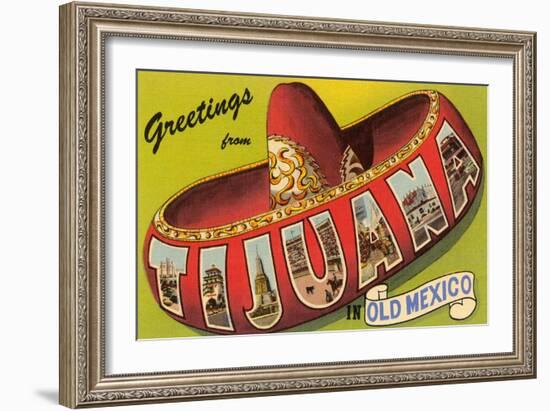 Mexico: Greetings from Tijuana / Large Letters-null-Framed Art Print