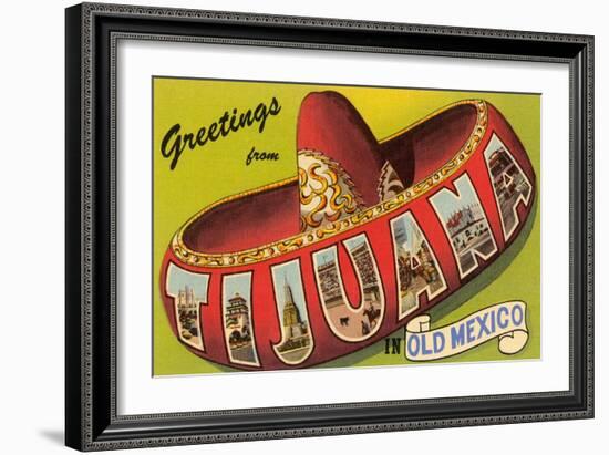 Mexico: Greetings from Tijuana / Large Letters-null-Framed Art Print