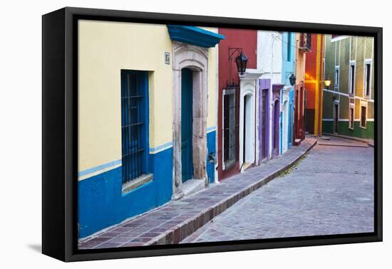 Mexico, Guanajuato, Colorful Back Alley-Terry Eggers-Framed Premier Image Canvas