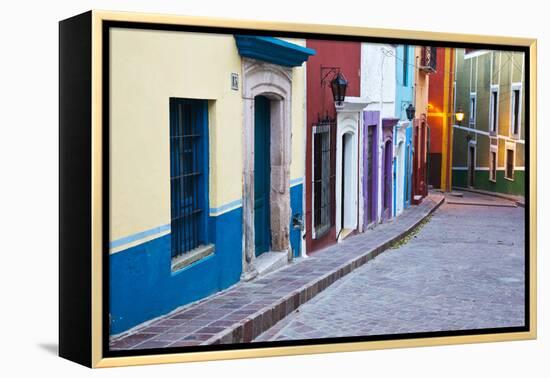 Mexico, Guanajuato, Colorful Back Alley-Terry Eggers-Framed Premier Image Canvas