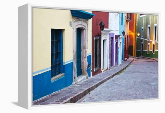 Mexico, Guanajuato, Colorful Back Alley-Terry Eggers-Framed Premier Image Canvas