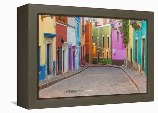 Mexico, Guanajuato. Colorful Street Scene-Jaynes Gallery-Framed Premier Image Canvas