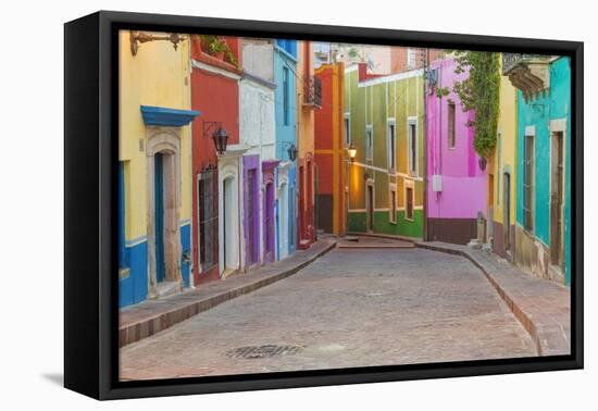 Mexico, Guanajuato. Colorful Street Scene-Jaynes Gallery-Framed Premier Image Canvas