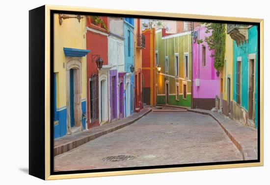 Mexico, Guanajuato. Colorful Street Scene-Jaynes Gallery-Framed Premier Image Canvas