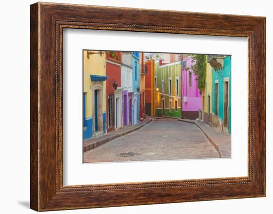 Mexico, Guanajuato. Colorful Street Scene-Jaynes Gallery-Framed Photographic Print